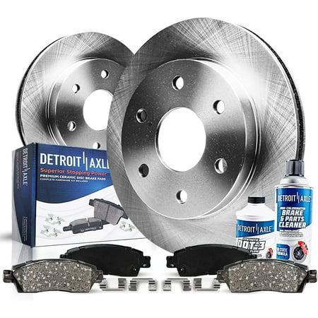 Detroit Axle - Rear Brakes and Rotors Brake Pads Replacement for Isuzu Rodeo Trooper Fits select: 2000-2002 ISUZU RODEO S/LS/LSE, 1997-1998 ISUZU RODEO S/LS
