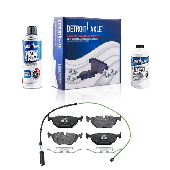 Detroit Axle - Rear Ceramic Brake Pads Kit Replacement for BMW 318is 320i 325i 325is 328i 525i 528i M3 M5 Z3