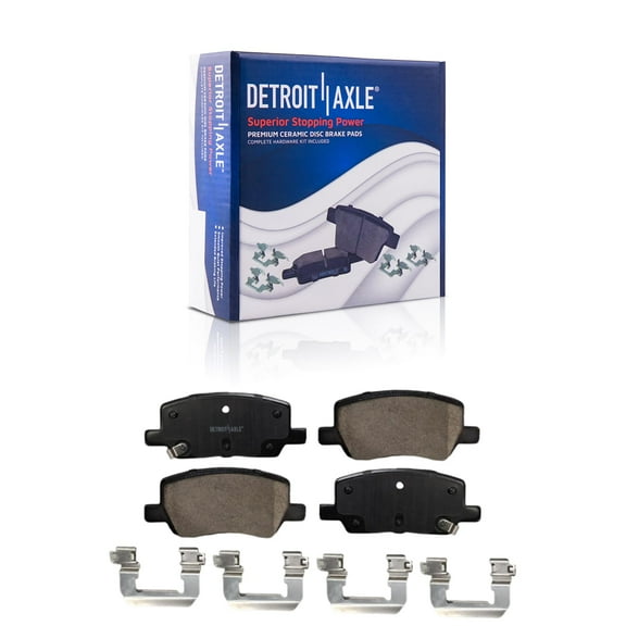 Detroit Axle - Rear Ceramic Brake Pads for 17-19 Tesla 3, 17-23 Tesla S Tesla X