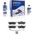 thumbnail image 1 of Detroit Axle - Rear Ceramic Brake Pads w/Hardware Replacement for Mercedes-Benz ML320 ML350 ML430, 1 of 5