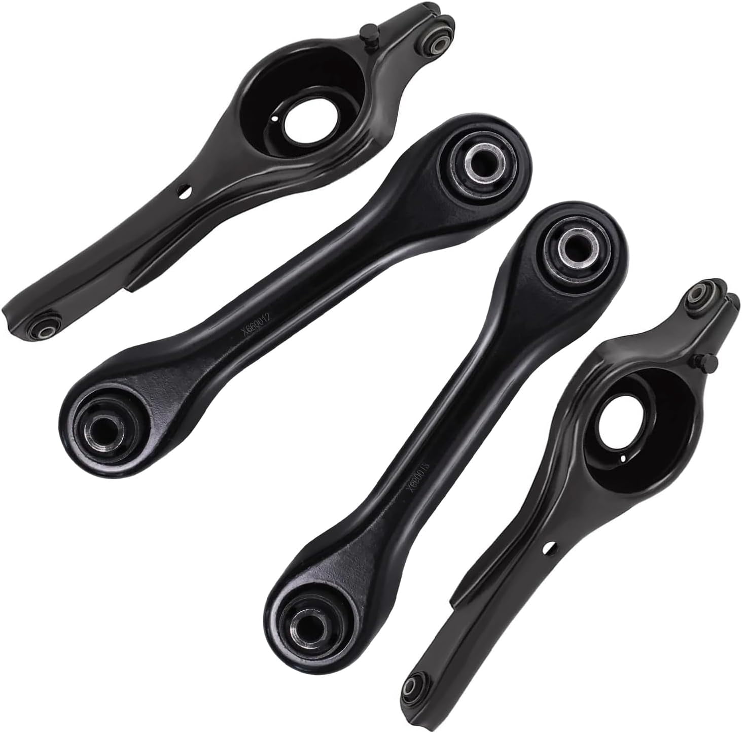 Detroit Axle - Rear Control Arms for Ford 2000-2011 Focus 2004-2011 Volvo S40 2008-2010 C30, 4 Lower Forward and Rearward Control Arms 2008 2009 2010 Replacement
