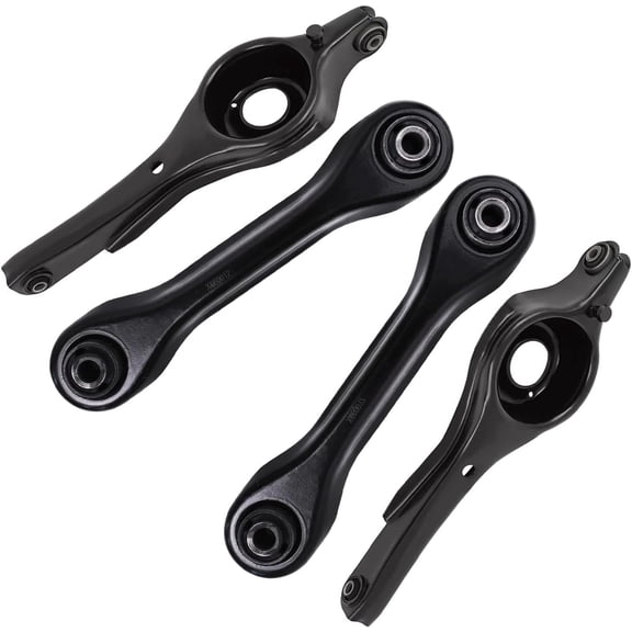 Detroit Axle - Rear Control Arms for Ford 2000-2011 Focus 2004-2011 Volvo S40 2008-2010 C30, 4 Lower Forward and Rearward Control Arms 2008 2009 2010 Replacement