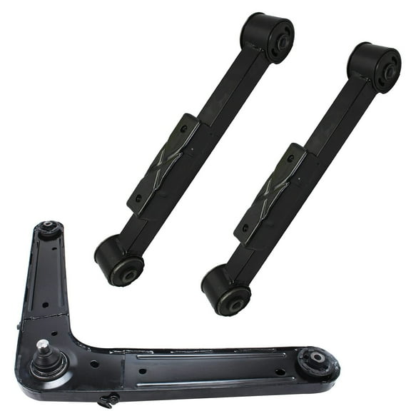 Detroit Axle - Rear Control Arms for 04-07 Jeep Liberty, 1 Upper 2 Lower Control Arms Replacement 2005 2006 Liberty 3pc Rear Control Arms