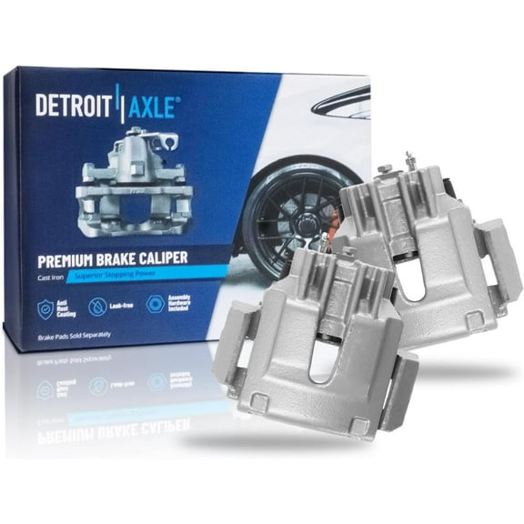 Detroit Axle - Rear Disc Brake Calipers w/Brackets Replacement for 2003 2004 2005 2006 Ford Expedition Lincoln Navigator - 2pc Set
