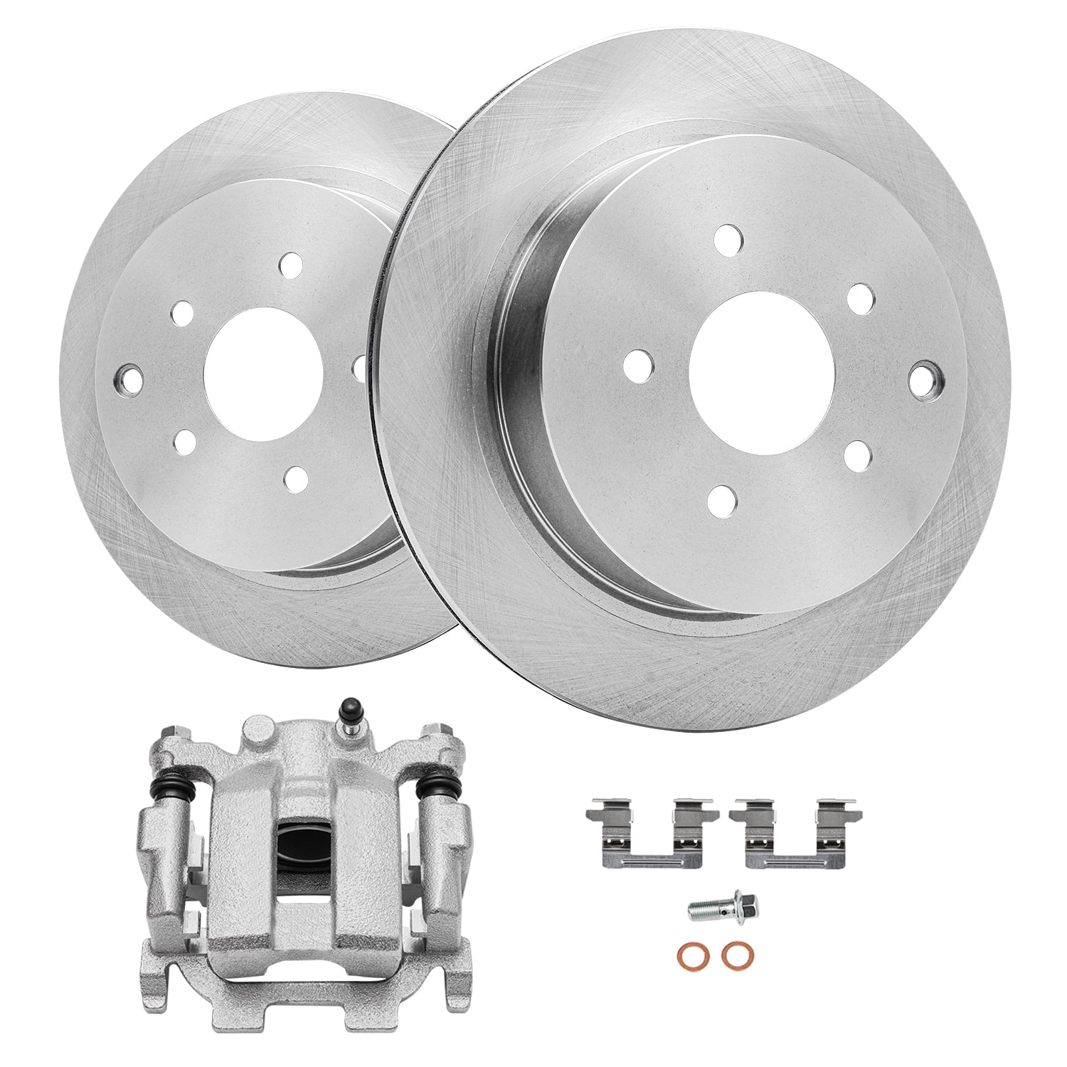 Detroit Axle Rear Disc Rotors Left Brake Caliper Replacement for