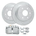 thumbnail image 1 of Detroit Axle - Rear Drilled Rotors Left Brake Caliper Replacement for Silverado Suburban Sierra Yukon XL 1500 Avalanche Tahoe Escalade ESV EXT Fits select: 2001,2003 CHEVROLET SILVERADO K1500, 1 of 6