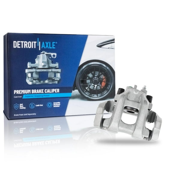 Detroit Axle - Rear Driver Side Disc Brake Caliper w/Bracket Replacement for 2011-2020 Dodge Durango Jeep Grand Cherokee
