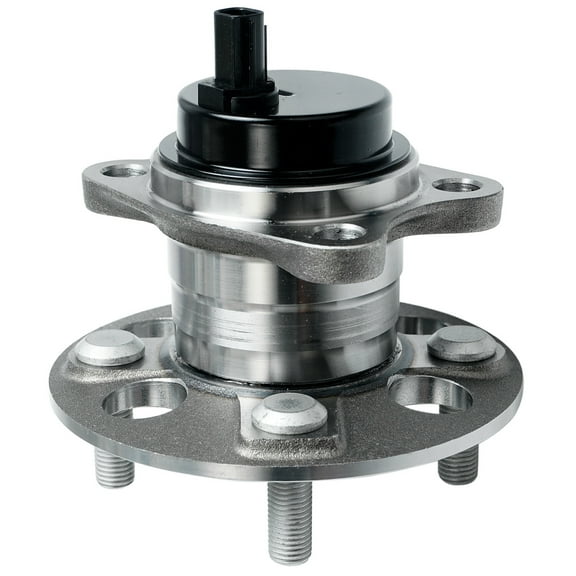 Detroit Axle - Rear Driver or Passenger Side Complete Wheel Hub and Bearing Assembly w/ABS for 2007-2014 Toyota Yaris - [2012-2016 Toyota Prius C]