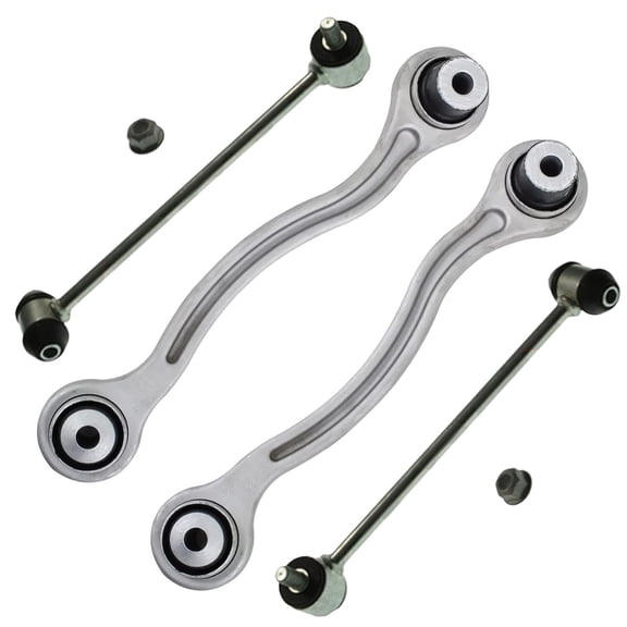 Detroit Axle - Rear Lower Control Arms Kit for Mercedes-Benz C230 C250 C300 C350 C63 AMG CLS400 CLS550 E250 E350 E300 E400 E550 GLK250 GLK350, 2 Lower Control Arms 2 Sway Bar End Links