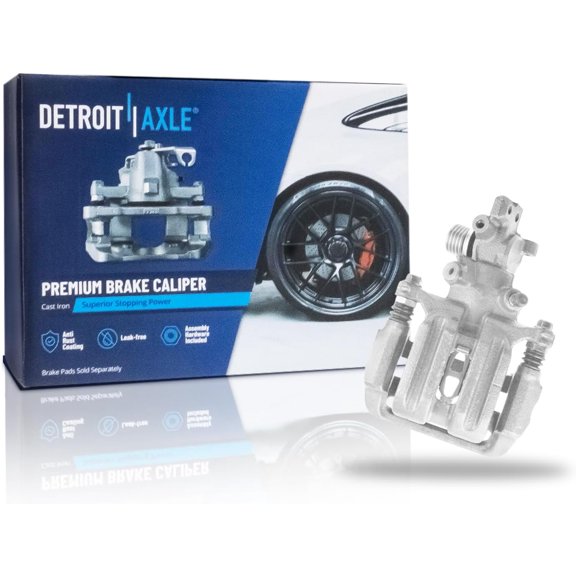 Detroit Axle - Rear Left Brake Caliper for 2000-2009 Honda S2000 [Casting No. 13 CLP 15 S], 2001 2002 2003 2004 2005 2006 2007 2008 Driver Side Disc Brake Caliper with Bracket Replacement