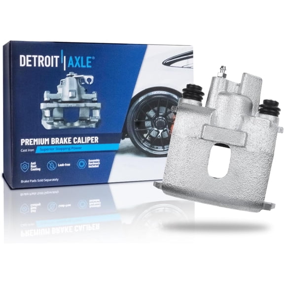 Detroit Axle - Rear Left Brake Caliper for 2001-2010 Chrysler PT Cruiser Disc Brake Caliper 2002 2003 2004 2005 2006 2007 2008 2009 Replacement Brake Caliper Assembly