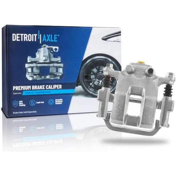 Detroit Axle - Rear Left Brake Caliper for 2003-2008 Infiniti FX35 FX45 Disc Brake Caliper with Bracket 2004 2005 2006 2007 Replacement Brake Caliper Assembly