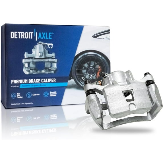 Detroit Axle - Rear Left Brake Caliper for 2006-2012 Mitsubishi Eclipse 2004-2012 Galant Disc Brake Caliper with Bracket 2007 2008 2009 2010 2011 Replacement Brake Caliper Assembly