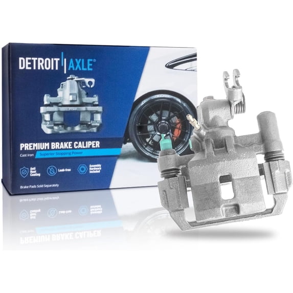 Detroit Axle - Rear Left Brake Caliper for Ford 1993-1997 Probe Mazda MX-6 626, 1994 1995 1996 Driver Side Disc Brake Caliper with Bracket Replacement