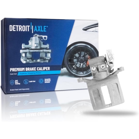 Detroit Axle - Rear Left Brake Caliper for 1989-1992 Ford Thunderbird Mercury Cougar, 1990 1991 Driver Side Disc Brake Caliper Replacement