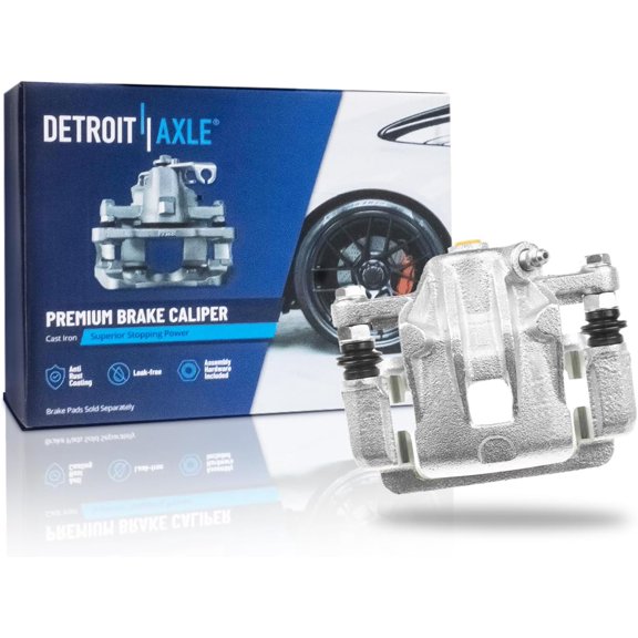 Detroit Axle - Rear Left Brake Caliper for 2004 2005 2006 Kia Amanti Disc Brake Caliper w/Bracket Replacement Driver Side Assembly