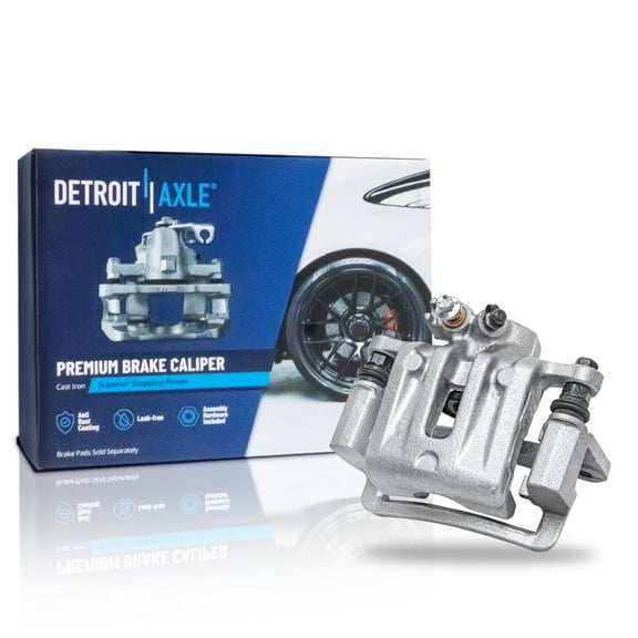 Detroit Axle - Rear Left Brake Caliper for Chevy Equinox Captiva Sport GMC Terrain Pontiac Torrent Saturn Vue, Disc Brake Caliper Replacement