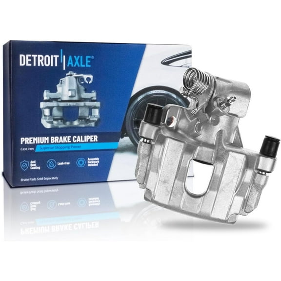 Detroit Axle - Rear Left Brake Caliper for Ford C-Max Escape Transit Connect Mazda 3 Sport, Driver Side Disc Brake Caliper with Bracket Replacement