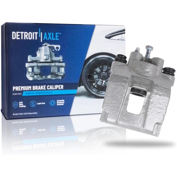 Detroit Axle - Rear Left Brake Caliper for Jeep 2003-2006 Wrangler, Driver Side Disc Brake Caliper 2004 2005 Replacement