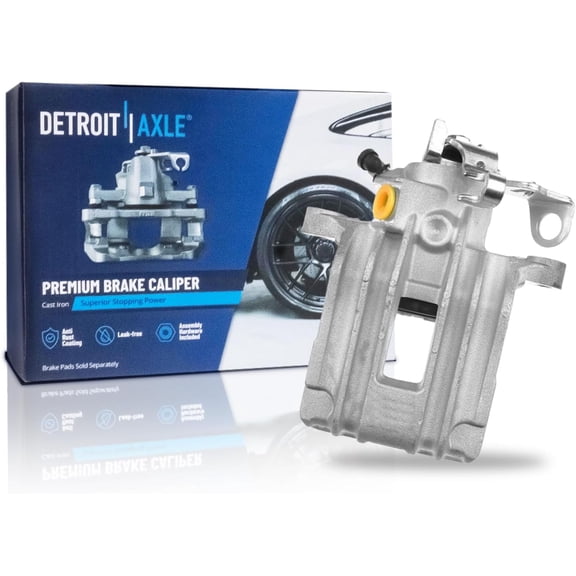 Detroit Axle - Rear Left Brake Caliper for Volkswagen Golf City Beetle Cabrio Audi A3 TT Driver Side Disc Brake Caliper with Bracket Replacement