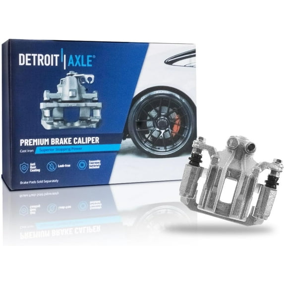 Detroit Axle - Rear Left Brake Caliper w/ Bracket Replacement for 2005-2012 Nissan Pathfinder