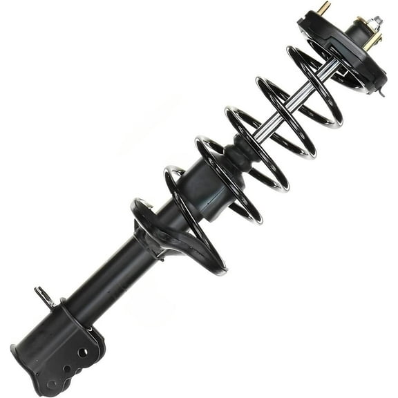 Detroit Axle - Rear Left Driver Side Strut w/Coil Spring Assembly Replacement for 2002 2003 Mazda Protege5