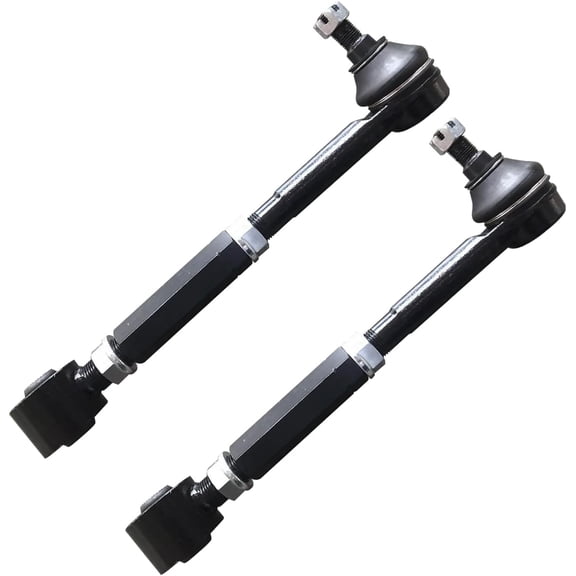 Detroit Axle - Rear Lower Forward Control Arms for 2006-2011 Toyota RAV4 [Adjustable], 2007 2008 2009 2010 Control Arms with Ball Joint Assembly Replacement