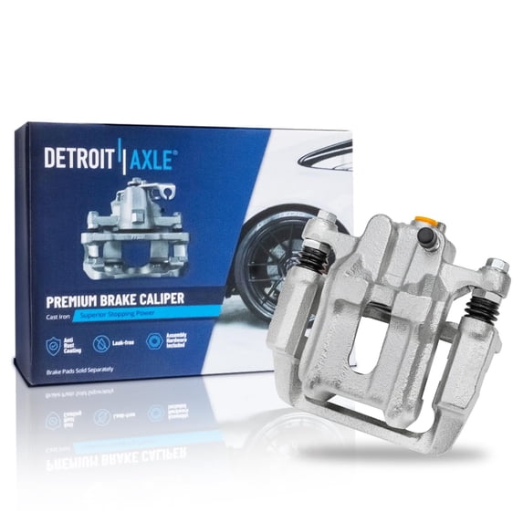 Detroit Axle - Rear Passenger Side Brake Caliper w/ Bracket Replacement for 2003-2011 Honda Element 1999-2008 Acura TL