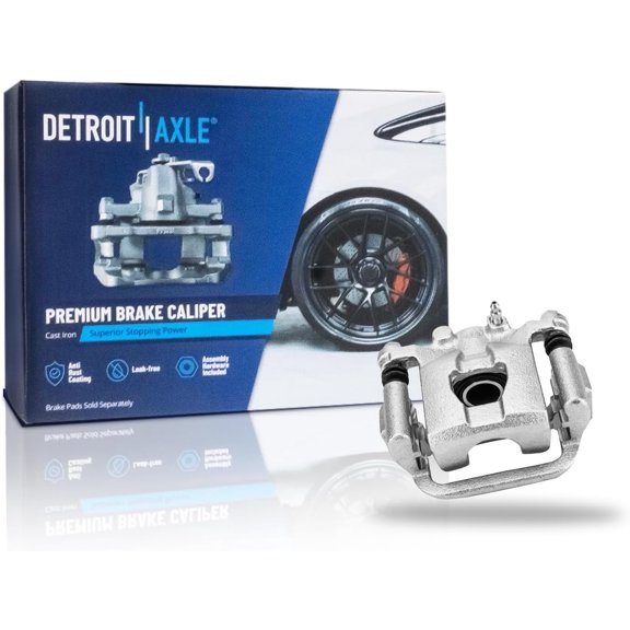 Detroit Axle - Rear Passenger Side Disc Brake Caliper w/Bracket Replacement for 2007-2019 Nissan Sentra, 2011-2017 Juke, 2007-2010 Tiida