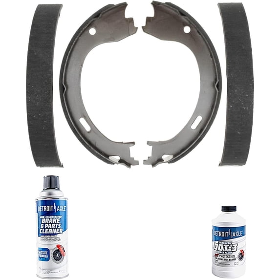 Detroit Axle - Rear Premium Brake Shoes Kit Replacement for 2009 2010 2011 Ford F-150 - 4pc Set