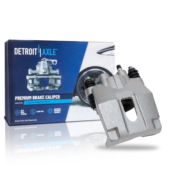 Detroit Axle - Rear Right Brake Caliper for Ford 2004-2011 F-150 Lincoln 2006-2011 Mark LT, Passenger Side Disc Brake Caliper 2005 2006 2007 2008 2009 2010 Replacement