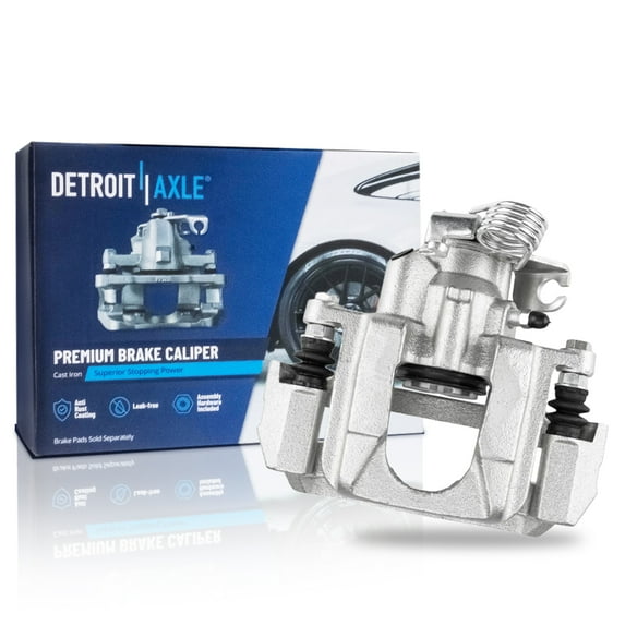 Detroit Axle - Rear Right Brake Caliper for 11-19 Ford Explorer 13-19 Taurus 10-14 Flex Lincoln MKT Disc Brake Caliper w/Bracket 2012 2013 2014 2015 2016 2017 2018 2019 Replacement Brake Caliper