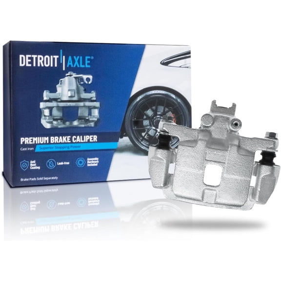 Detroit Axle - Rear Right Brake Caliper for 2002 2003 Subaru Impreza [RS, WRX; Casting No. 3818], Passenger Side Disc Brake Caliper with Bracket Replacement