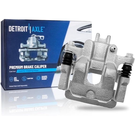 Detroit Axle - Rear Right Brake Caliper for 2003-2008 Honda Pilot 2001-2006 Acura MDX [Single Piston], 2004 2005 Passenger Side Disc Brake Caliper with Bracket Replacement