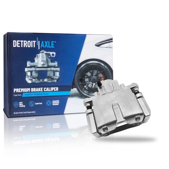 Detroit Axle - Rear Right Brake Caliper for 2005-2011 Cadillac STS 2006-2007 CTS [Brake Code JE5], Passenger Side Disc Brake Caliper with Bracket Replacement