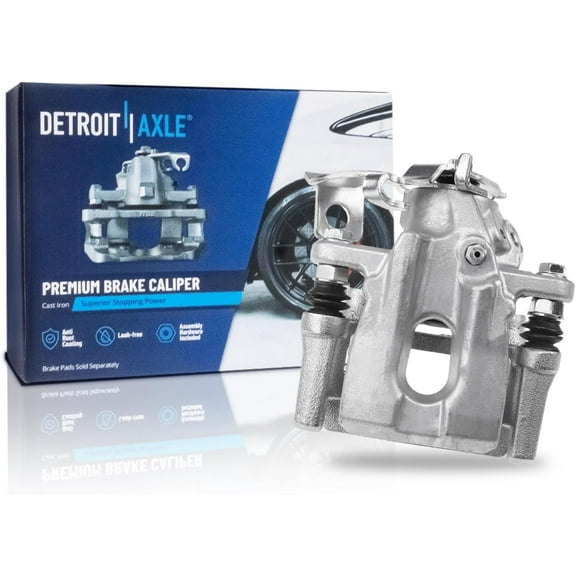 Detroit Axle - Rear Right Brake Caliper for 2008-2015 Scion xB Passenger Side Disc Brake Caliper with Bracket 2009 2010 2011 2012 2013 2014 Replacement