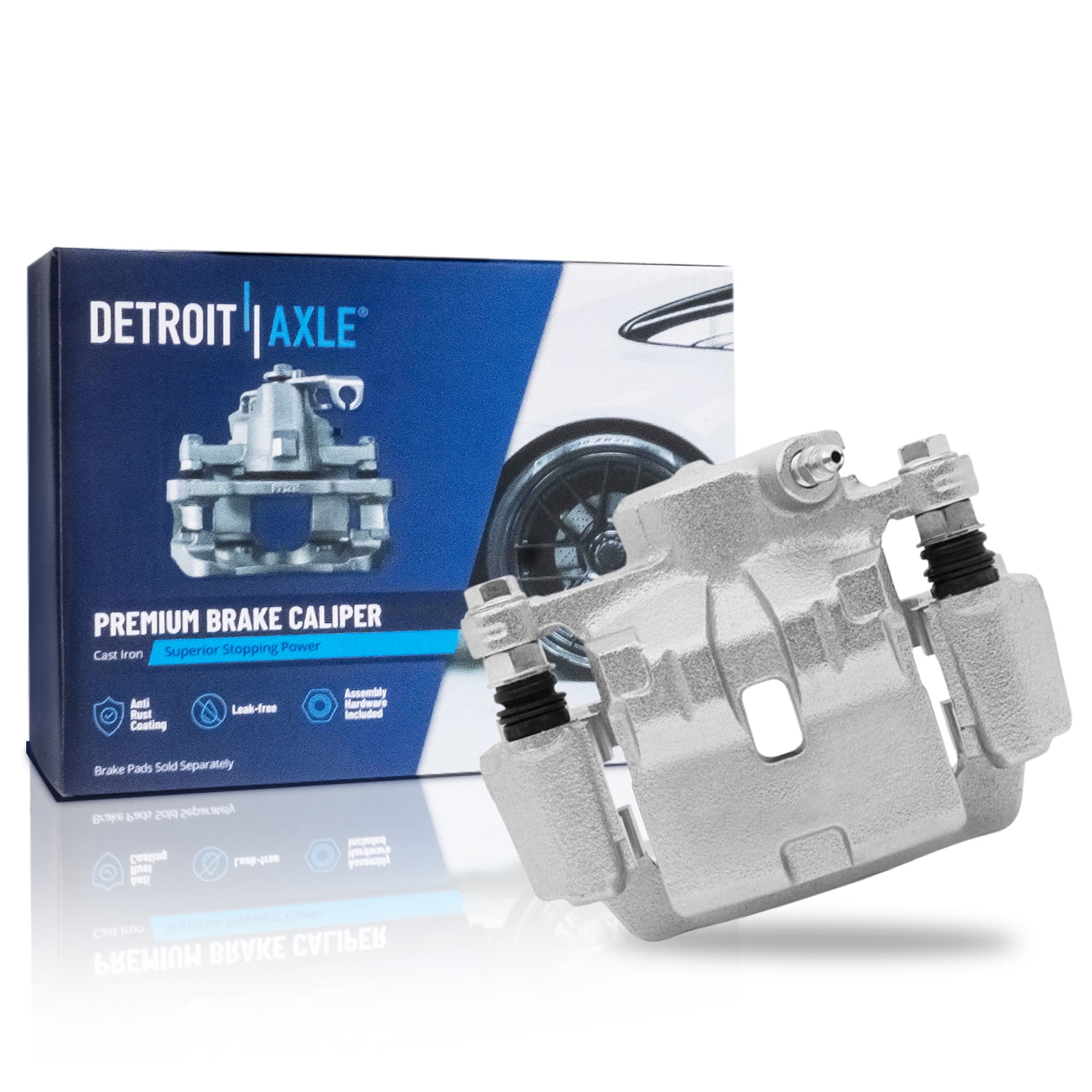 Detroit Axle - Rear Right Brake Caliper for 2012-2021 Subaru WRX 09-13 Forester 08-14 Impreza Disc Brake Caliper w/Bracket 2009 2010 2011 2012 2013 Replacement Assembly