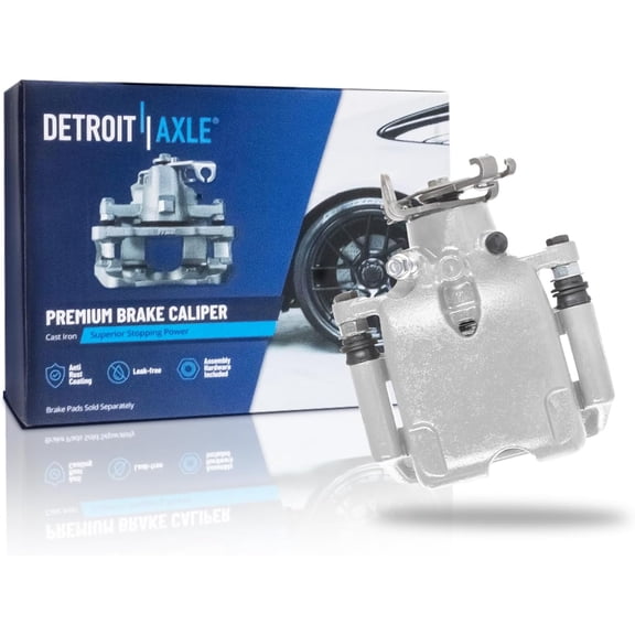 Detroit Axle - Rear Right Brake Caliper for Cadillac XTS Chevrolet Impala Malibu Buick LaCrosse Regal, Passenger Side Disc Brake Caliper with Bracket Replacement