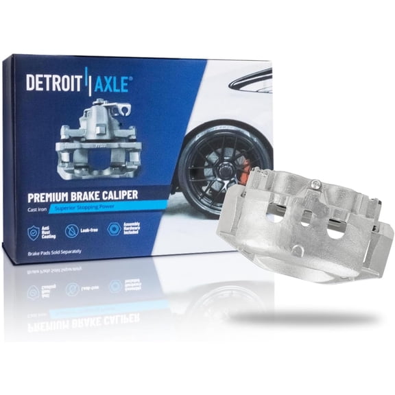 Detroit Axle - Rear Right Brake Caliper for Chevrolet GMC Express Savana 3500 4500, Passenger Side Disc Brake Caliper with Bracket 2011 2012 2013 2014 2015 2016 2017 2018 2019 2020 Replacement