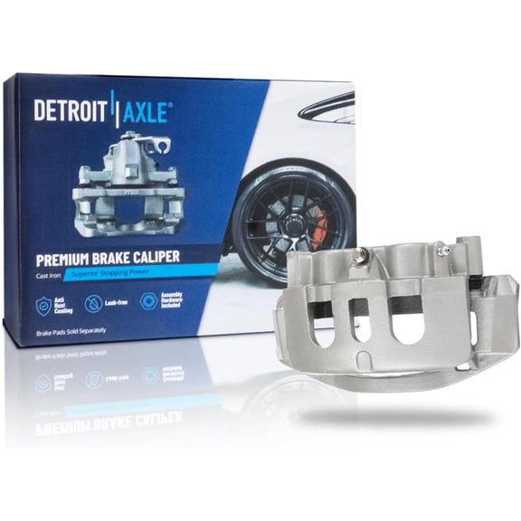Detroit Axle - Rear Right Brake Caliper for Chevy GMC Sierra Silverado 2500 3500 HD Suburban 3500 HD Disc Brake Caliper with Bracket Assembly Replacement