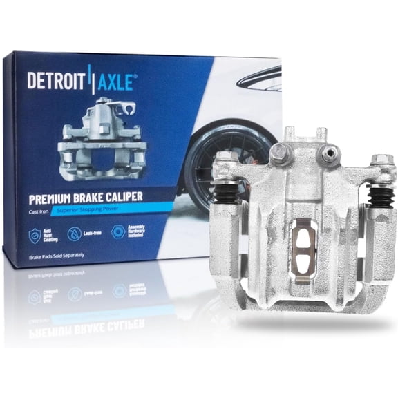 Detroit Axle - Rear Right Brake Caliper for 2005 2006 Honda CR-V Disc Brake Caliper with Bracket Replacement CRV Passenger Side Assembly