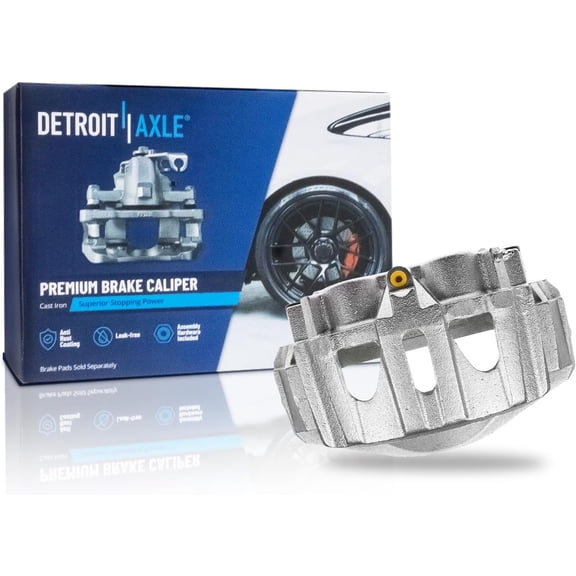 Detroit Axle - Rear Right Brake Caliper for Ford 2008-2019 2021-2025 E-450 Super Duty, Passenger Side Disc Brake Caliper with Bracket Replacement