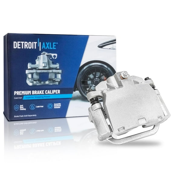 Detroit Axle - Rear Right Brake Caliper w/Bracket Replacement for Chevrolet GMC Silverado Sierra 1500 Tahoe Yukon Cadillac Escalade
