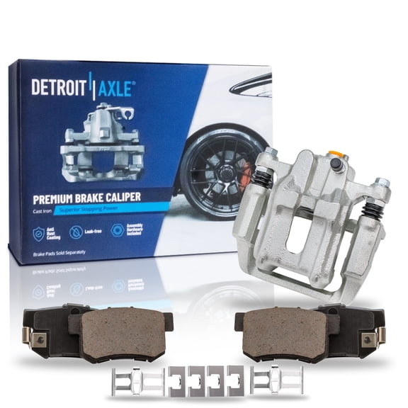 Detroit Axle - Rear Right Brake Calipers Ceramic Brake Pads w/Hardware Replacement for Acura CL TL Honda Element Fits select: 2006 ACURA 3.2TL, 2003-2011 HONDA ELEMENT EX