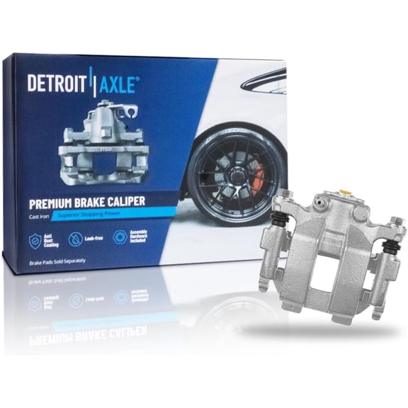 Detroit Axle - Rear Right Disc Brake Caliper with Bracket Replacement for Infiniti EX35 EX37 FX35 FX37 QX50 QX70