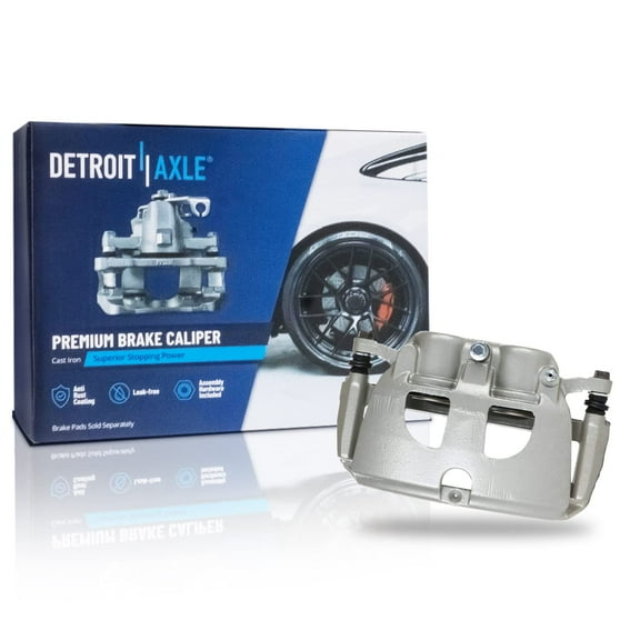 Detroit Axle - Rear Right Passenger Side Brake Caliper w/Bracket Replacement for 2009 2010 2011 2012 2013-2018 Dodge Ram 2500 3500