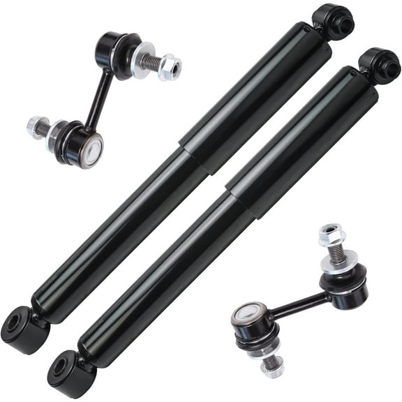Detroit Axle - Rear Shock Absorbers for 2006-2014 Kia Sedona, 2007-2008 Hyundai Entourage, 2 Shock Absorbers Assembly, 2 Rear Sway Bar End Links Replacement