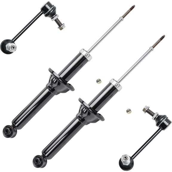 Detroit Axle - Rear Shock Absorbers Assembly Sway Bar End Links Replacement for 1997 1998 1999 2000 2001 Honda CR-V - 4pc Set