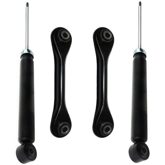 Detroit Axle - Rear Shock Absorbers + Lower Forward Facing Control Arms Replacement for 2006-2013 Volvo C70 - 4pc Set