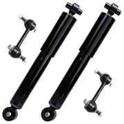Detroit Axle - Rear 4pc Shock Absorbers Kit Stabilizer Sway Bars for 02-07 Buick Rendezvous 2002 2003 2004 2005 2006 2007